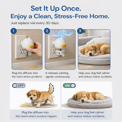 Calming diffuser for dogs, eliminates pee and anxiety