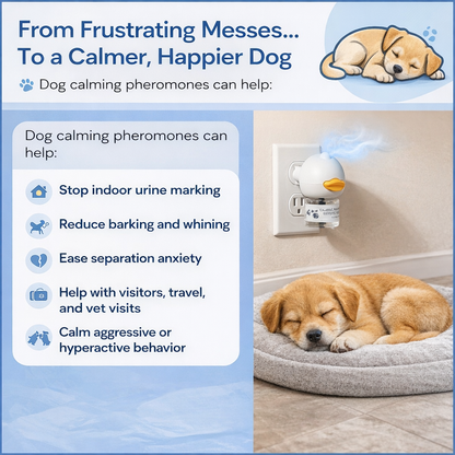 Calming diffuser for dogs, eliminates pee and anxiety